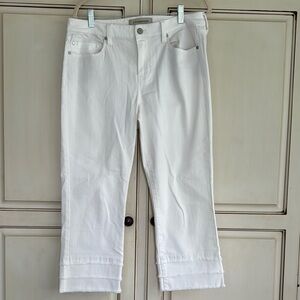 Liverpool White Ankle Cropped Jeans Capris Size 8 / 29